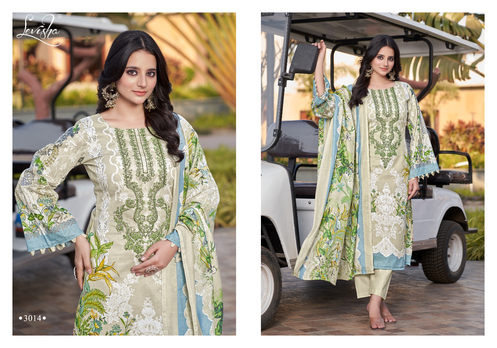 Levisha Anarkali Cambric Lawn Cotton Embroidered Wholesale Pakistani Eid Collection - Image 10