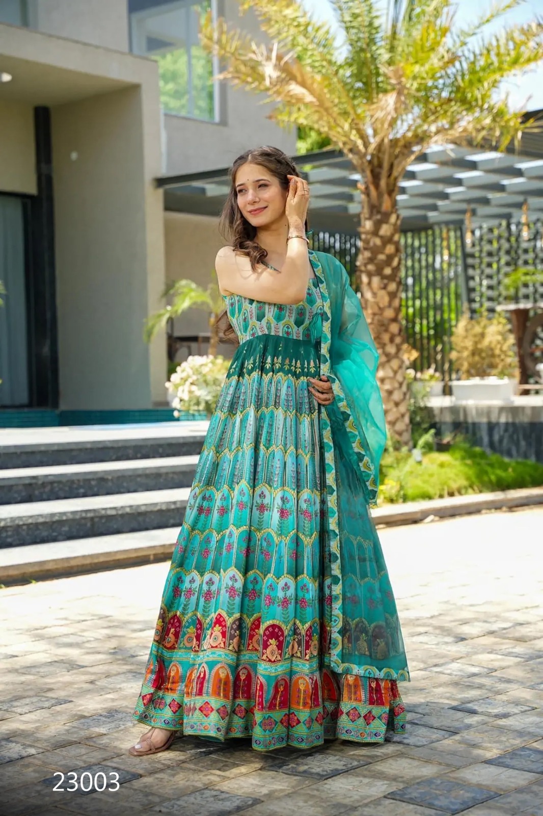 Lucaya Vol-23 Silk Wholesale Gown With Dupatta Collection - Image 5