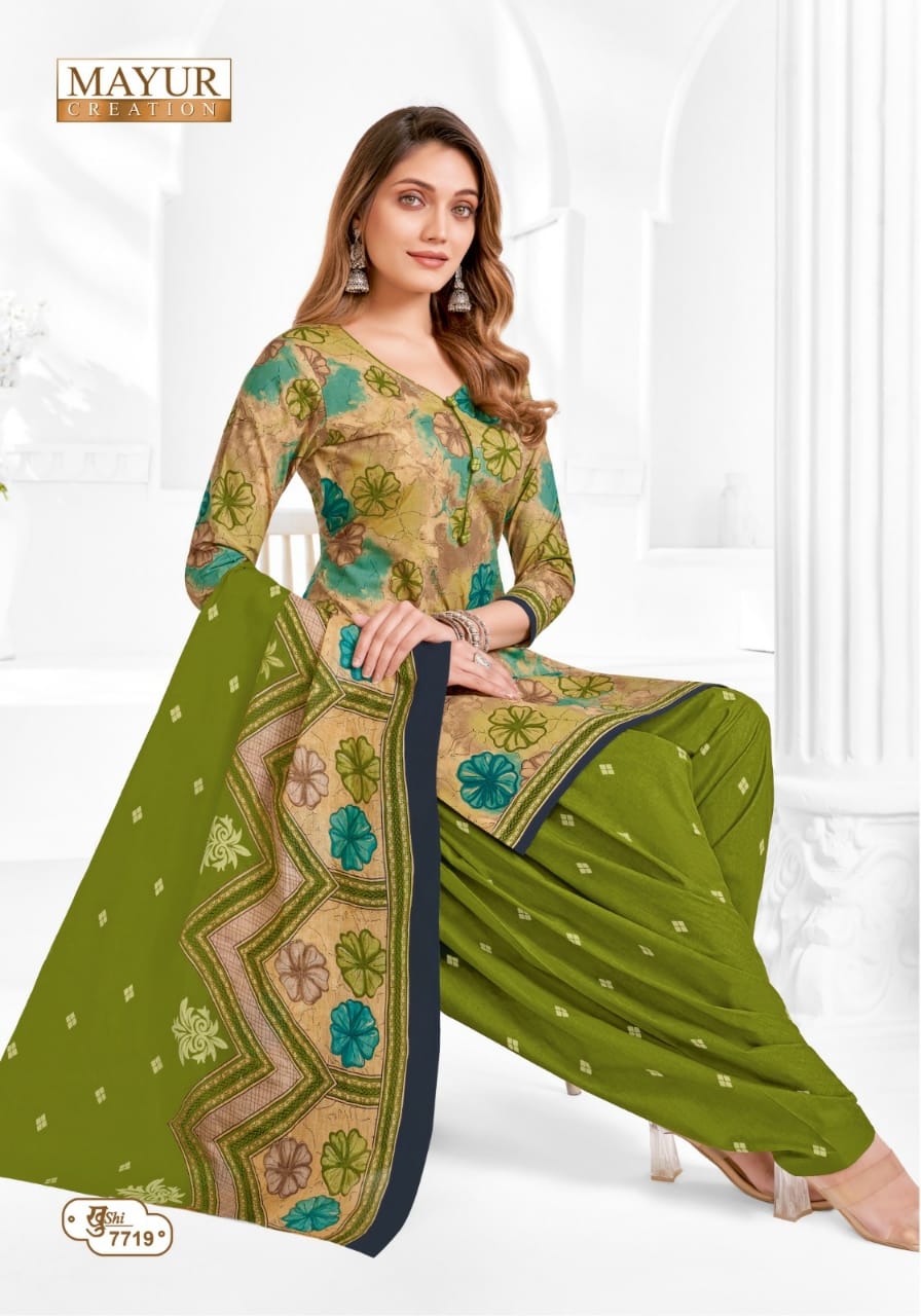 Mayur Khushi Vol 77 Cotton Printed Wholesale Dress Material Collection