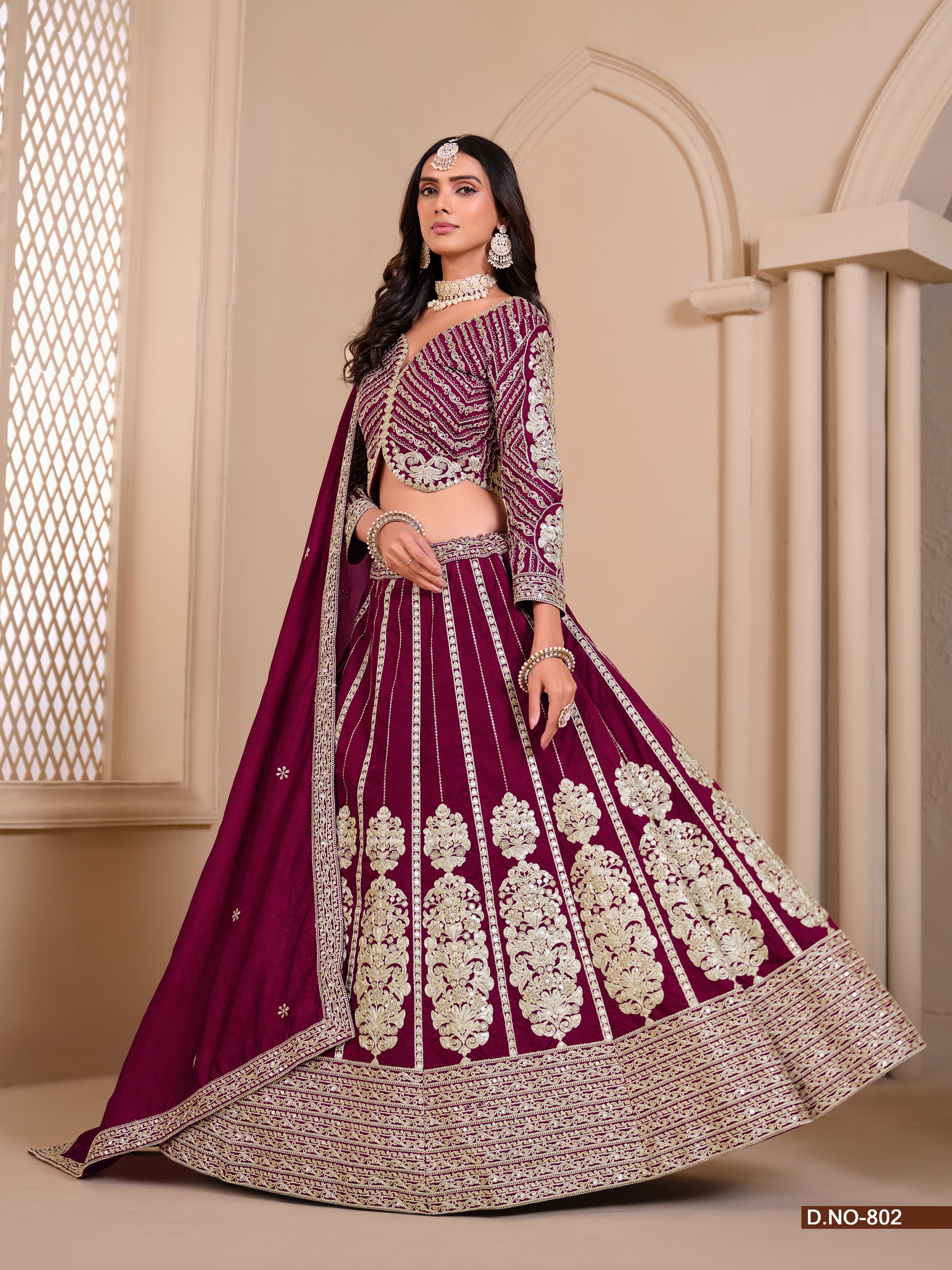 Mehvish Vol 8 Premium Shimmer Art Silk Designer Lehenga Collection - Image 6