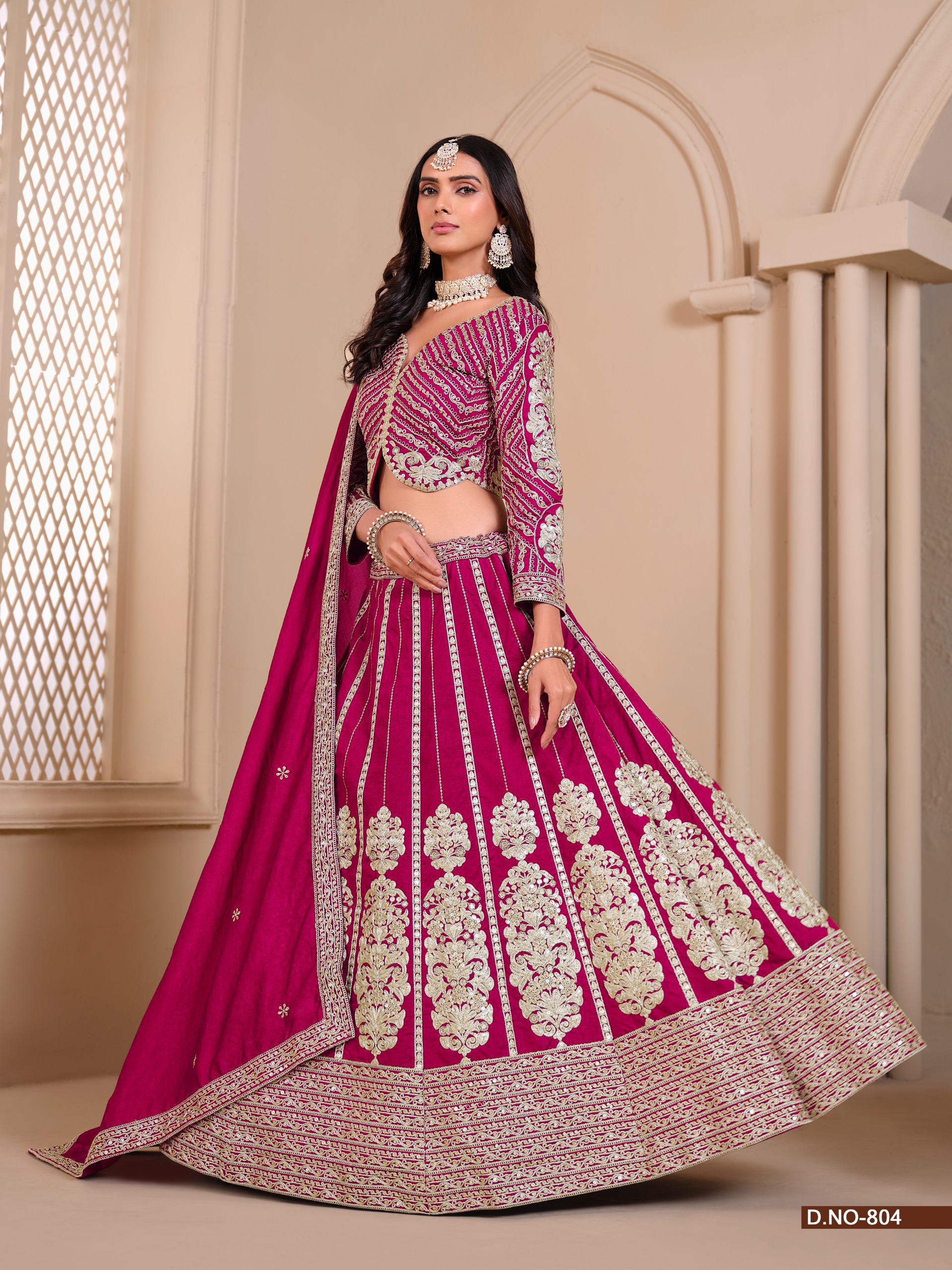 Mehvish Vol 8 Premium Shimmer Art Silk Designer Lehenga Collection - Image 8