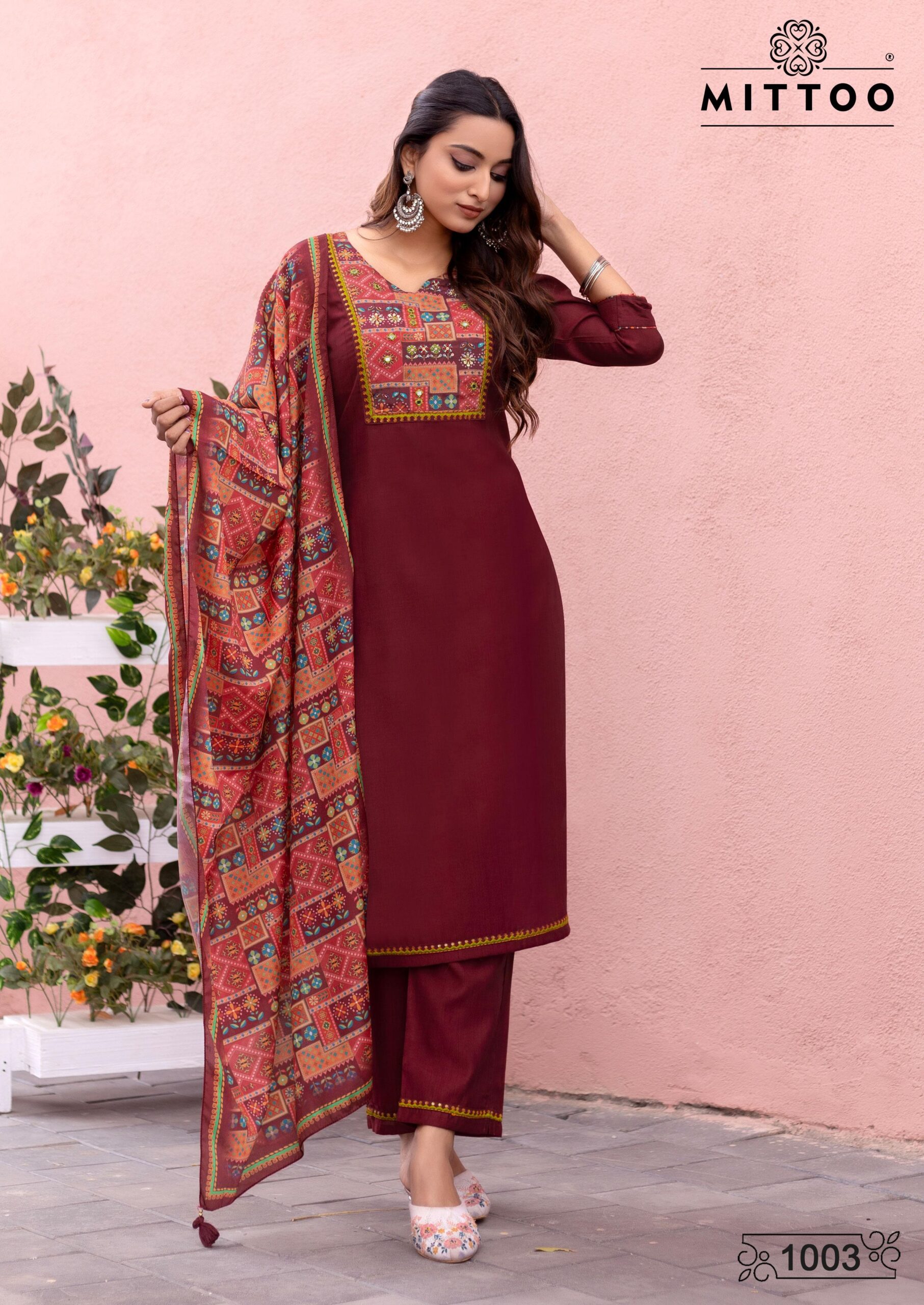 Mittoo Day Light Modal Silk Wholesale Top Bottom With Dupatta Collection - Image 5