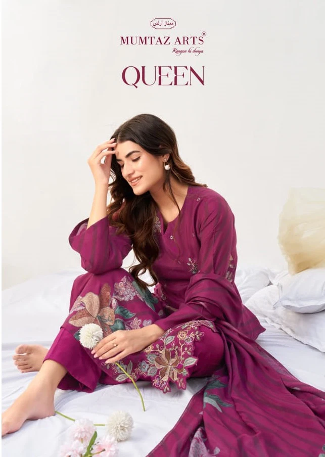 Mumtaz Queen Maslin Viscose Digital Printed Wholesale Dress Material Collection