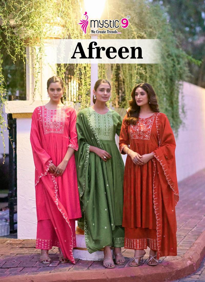 Mystic 9 Afreen Vol 1 Italian Viscose Wholesale Kurti Bottom With Dupatta Catalog