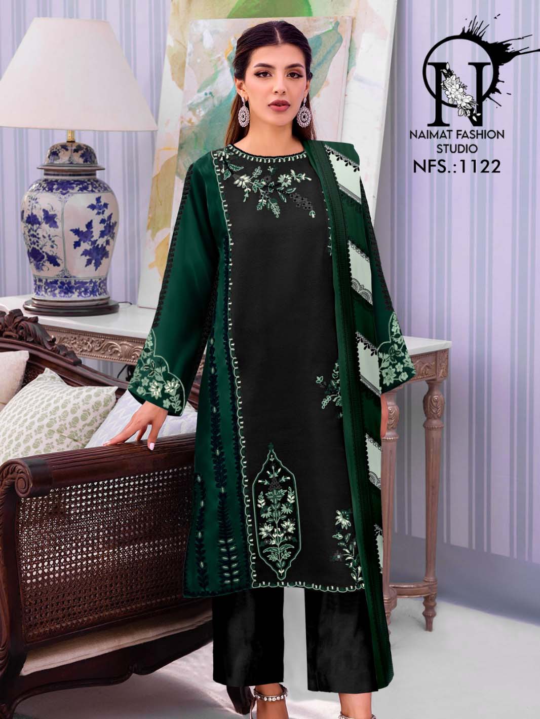 Naimat Studio 1122 Georgette Wholesale Pakistani Readymade Suit Catalog