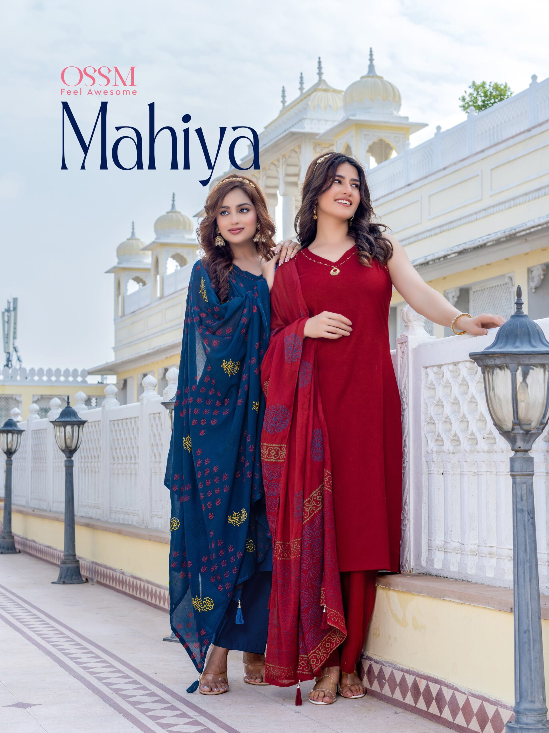 Ossm Mahiya Premium Cotton Flex Wholesale Readymade Salwar Suit Catalog