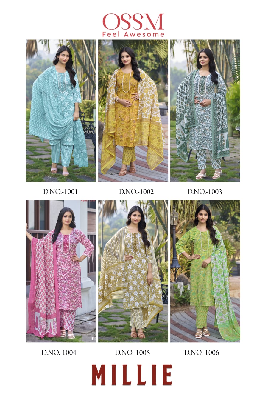 Ossm Millie Pure Cotton Wholesale Readymade Salwar Suit Collection - Image 8