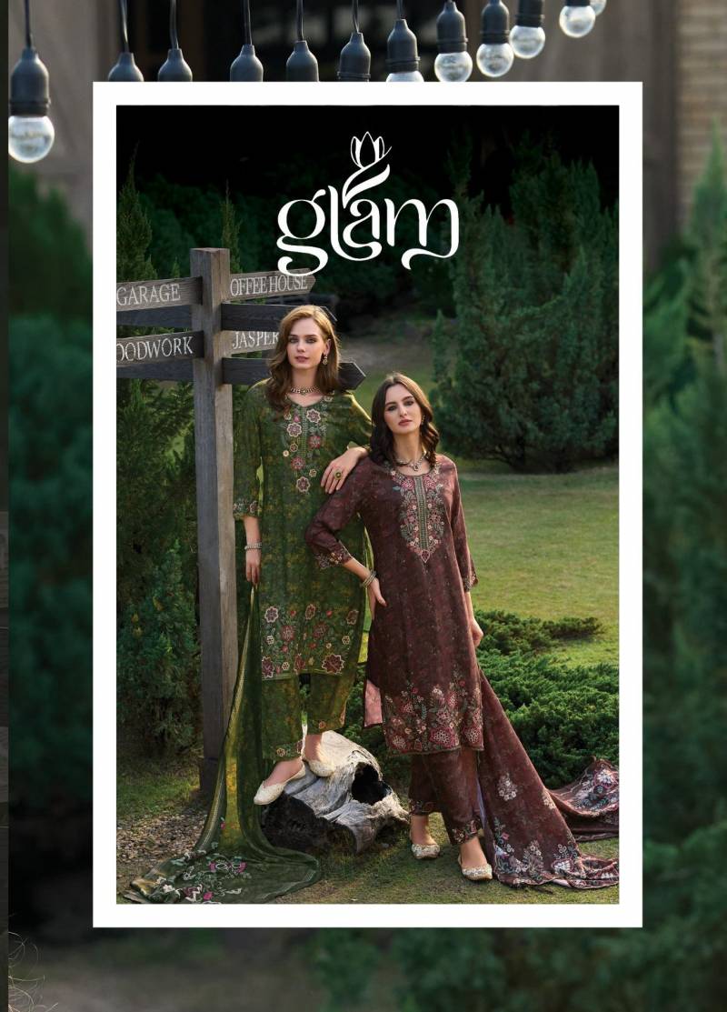 Poonam Glam Muslin Digital Printed Wholesale Kurti Bottom With Dupatta Collection
