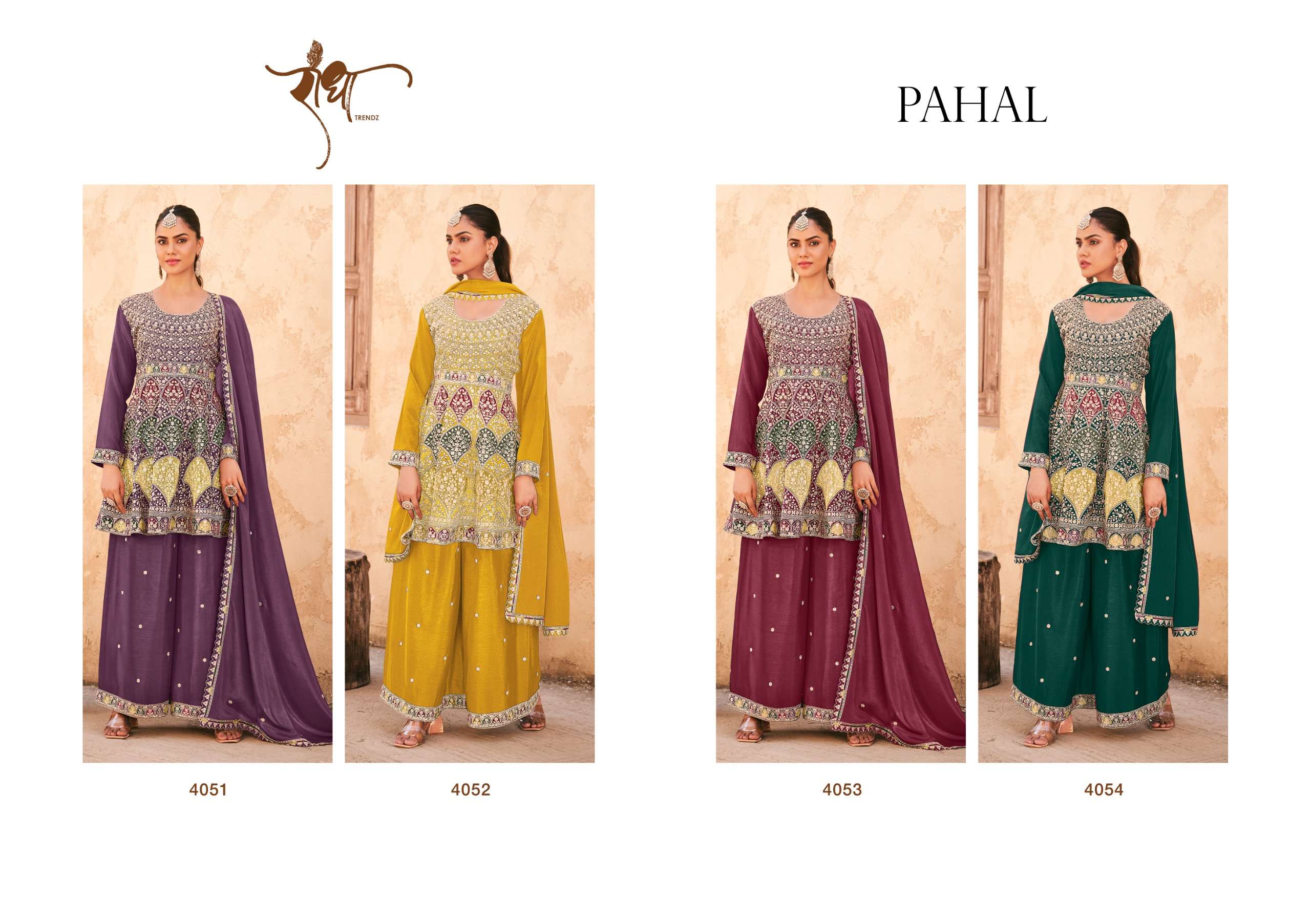 Radha Trendz Pahal Heavy Embroidered Wholesale Party Wear Ladies Suit Collection - Image 6