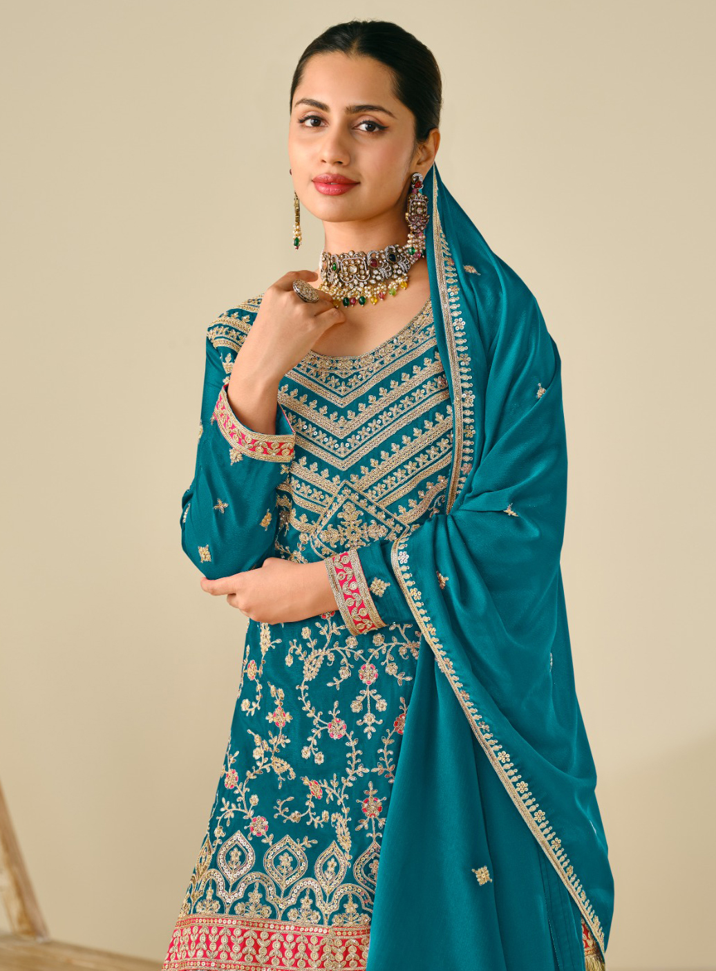 Radha Trendz Sonpari Plazo Suit Wholesale Collection