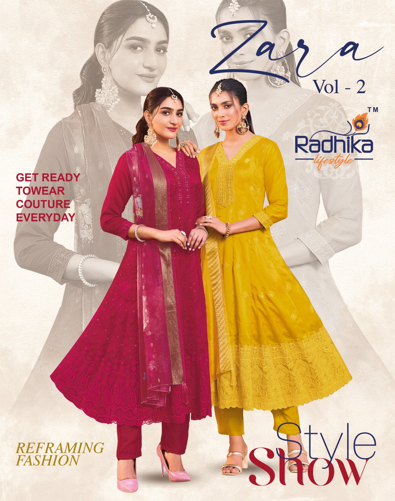 Radhika Zara Vol 2 Vichitra Silk Eid Collection Wholesale Catalog