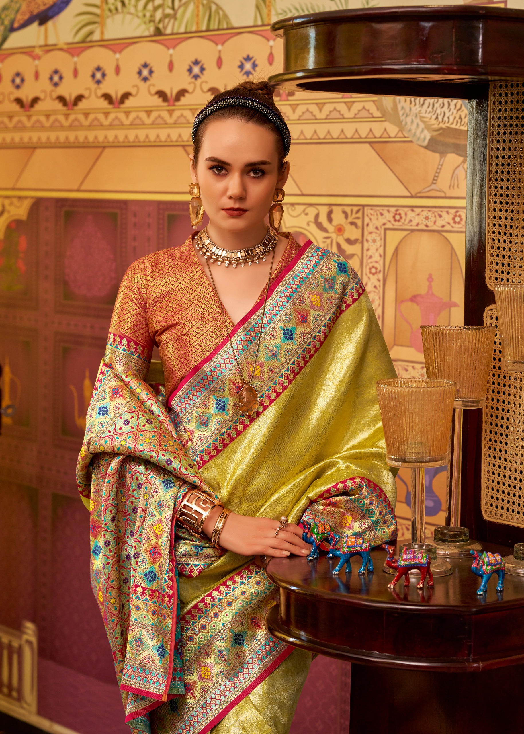 RajPath Fabrics Colours Premium Tissue Silk Saree Collection Wholesale
