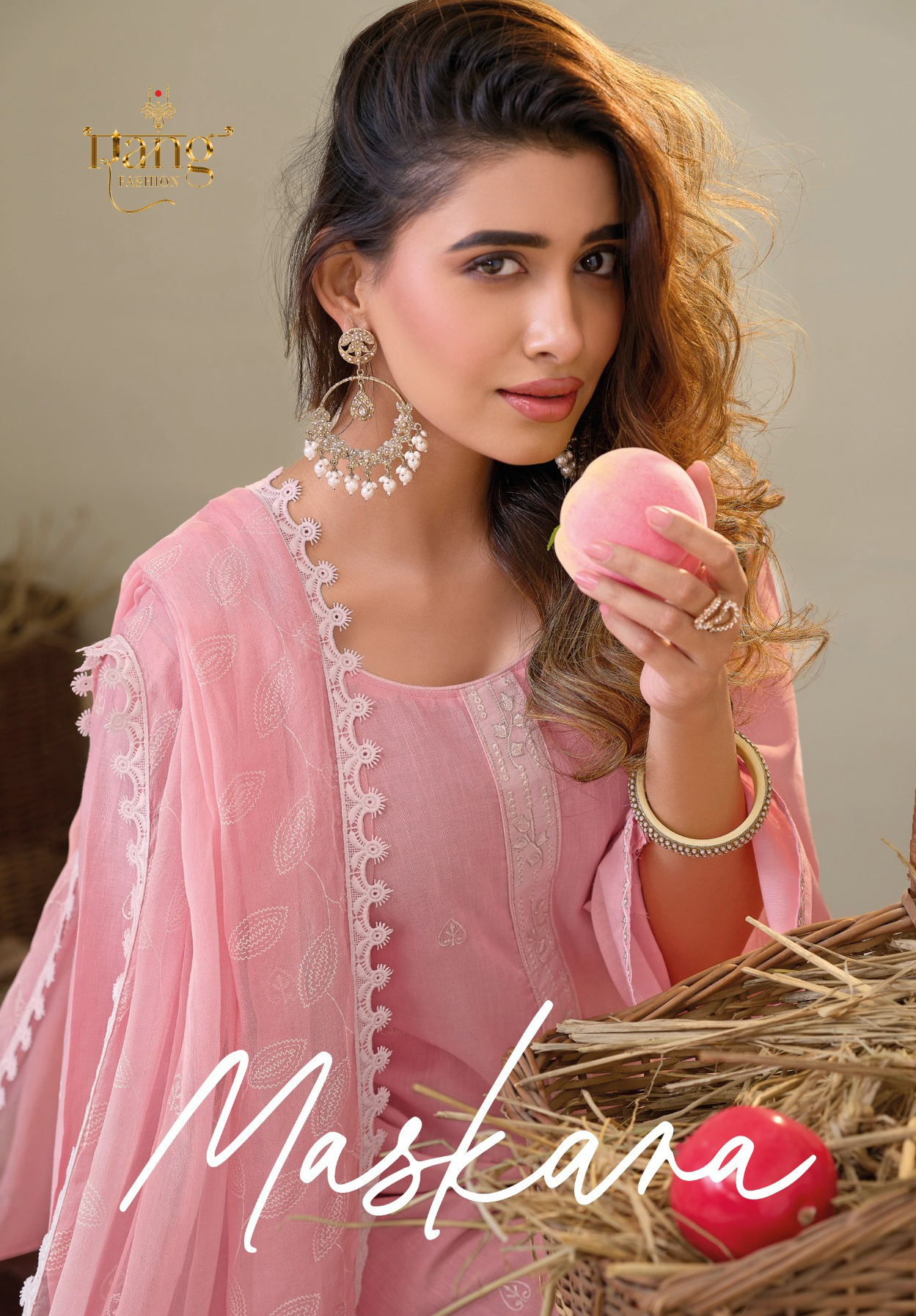 Rang Fashion Maskara Embroidered Viscose Linen With Chiffon Dupatta Salwar Suit Wholesale