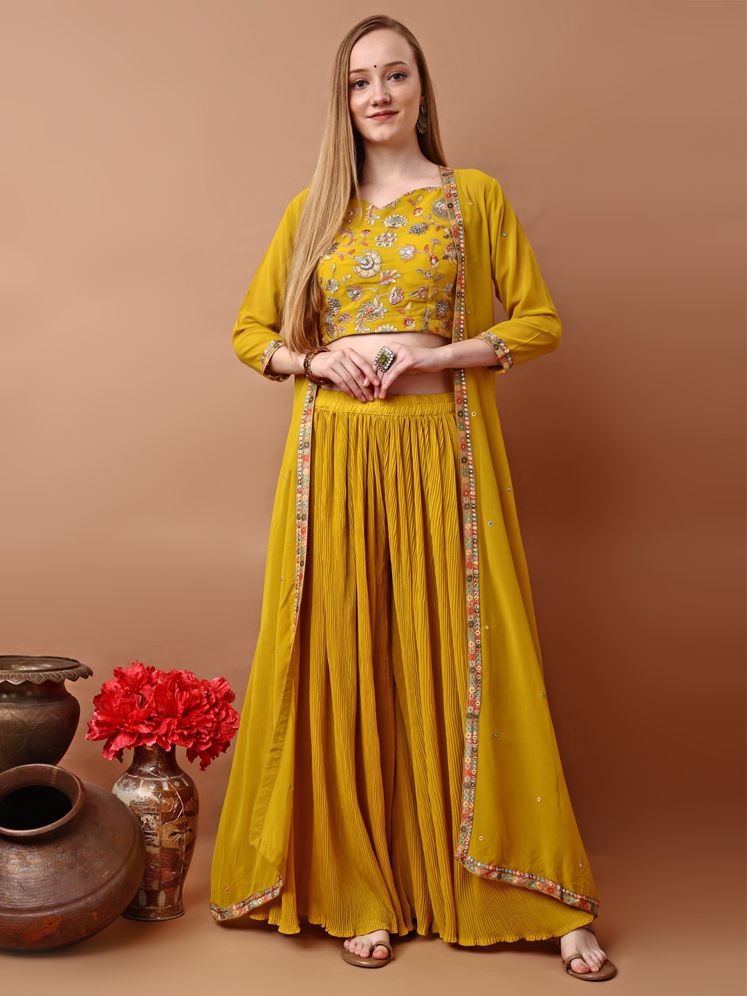 Rasili Nx Moksa Georgette Palazzo Set – Wholesale