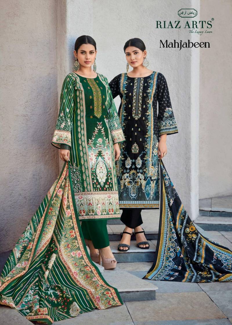 Riaz Arts Mahjabeen Lawn Digital Printed Wholesale Dress Material Collection