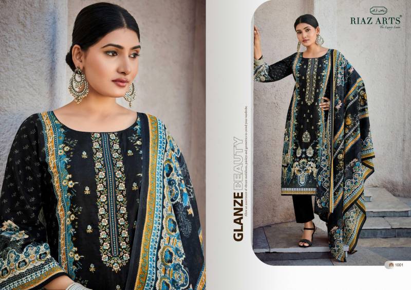 Riaz Arts Mahjabeen Lawn Digital Printed Wholesale Dress Material Collection - Image 3