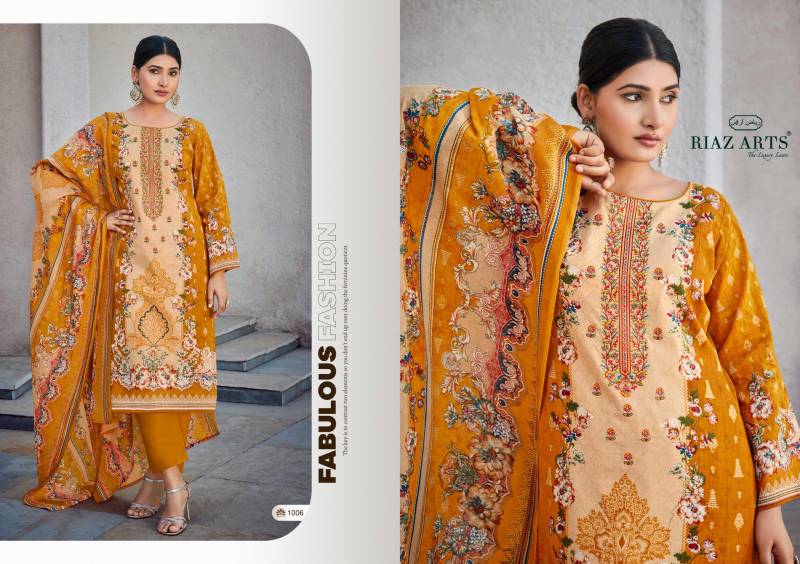 Riaz Arts Mahjabeen Lawn Digital Printed Wholesale Dress Material Collection - Image 5