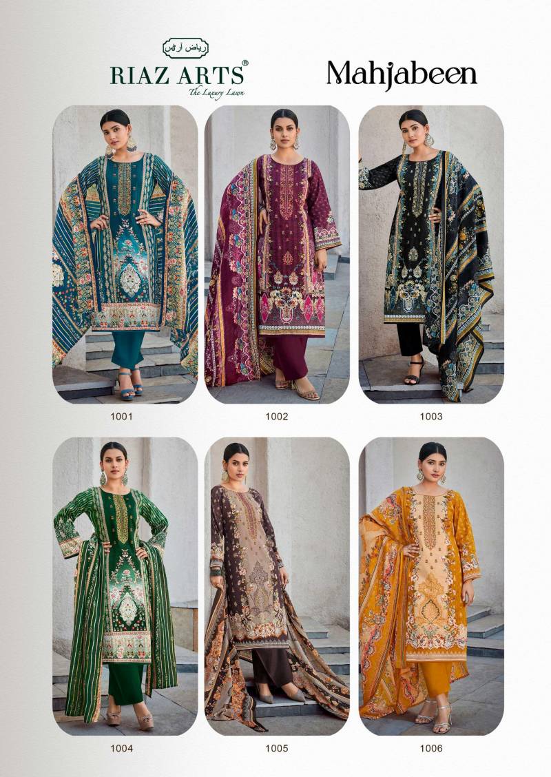 Riaz Arts Mahjabeen Lawn Digital Printed Wholesale Dress Material Collection - Image 7