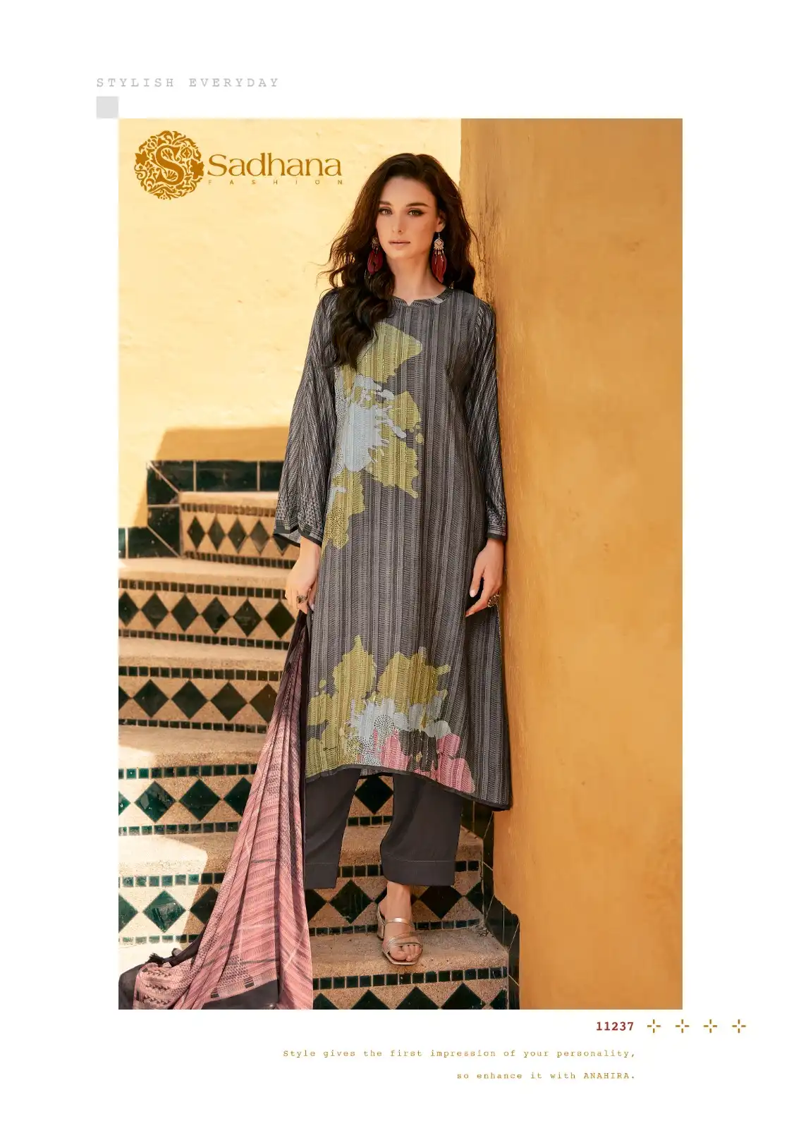Sadhana Fashion Anahira Muslin Silk With Dupatta Wholesale Salwar Suit Catalog - Image 3