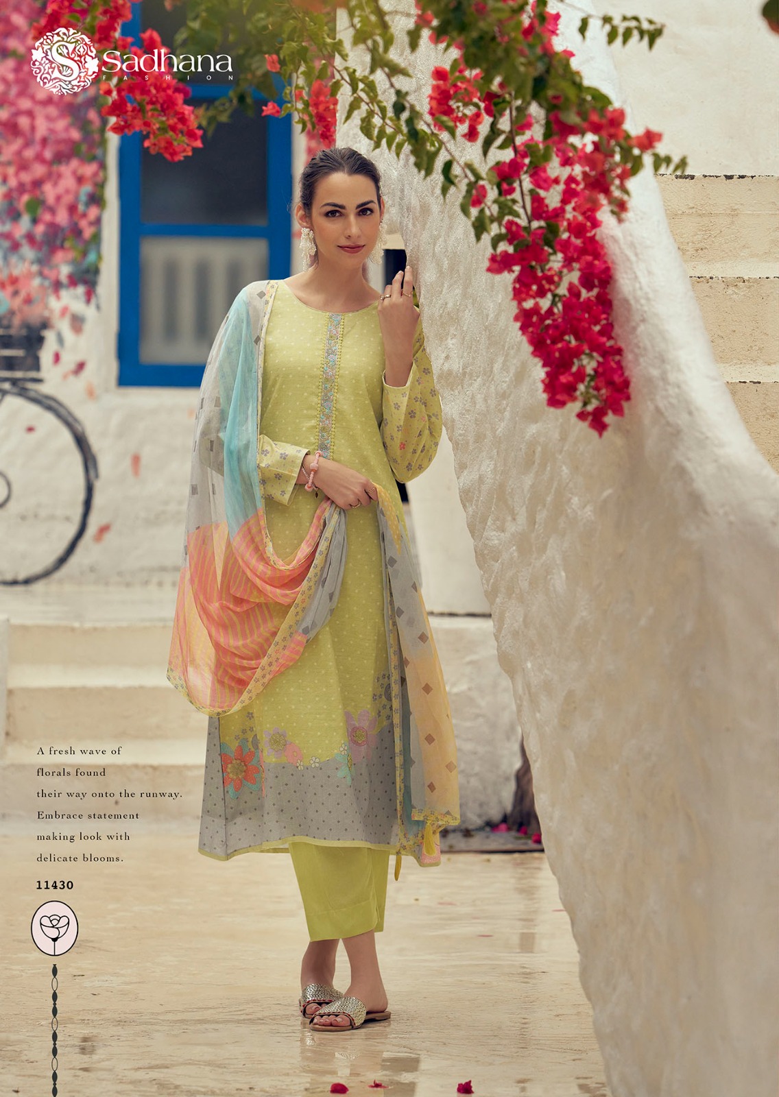 Sadhana Fashion Garden of Eden Designer Lawn Cotton Wholesale Salwar Suit Catalog - Image 5