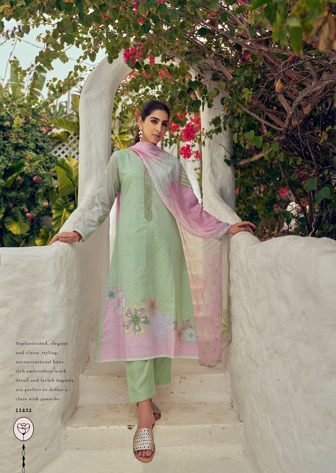 Sadhana Fashion Garden of Eden Designer Lawn Cotton Wholesale Salwar Suit Catalog - Image 7