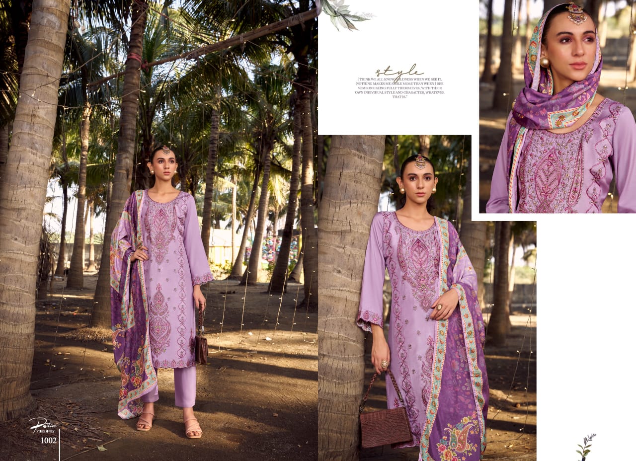 Saffron Kayamat Pure Bember Maslin Wholesale Fancy Salwar Suit Collection - Image 3