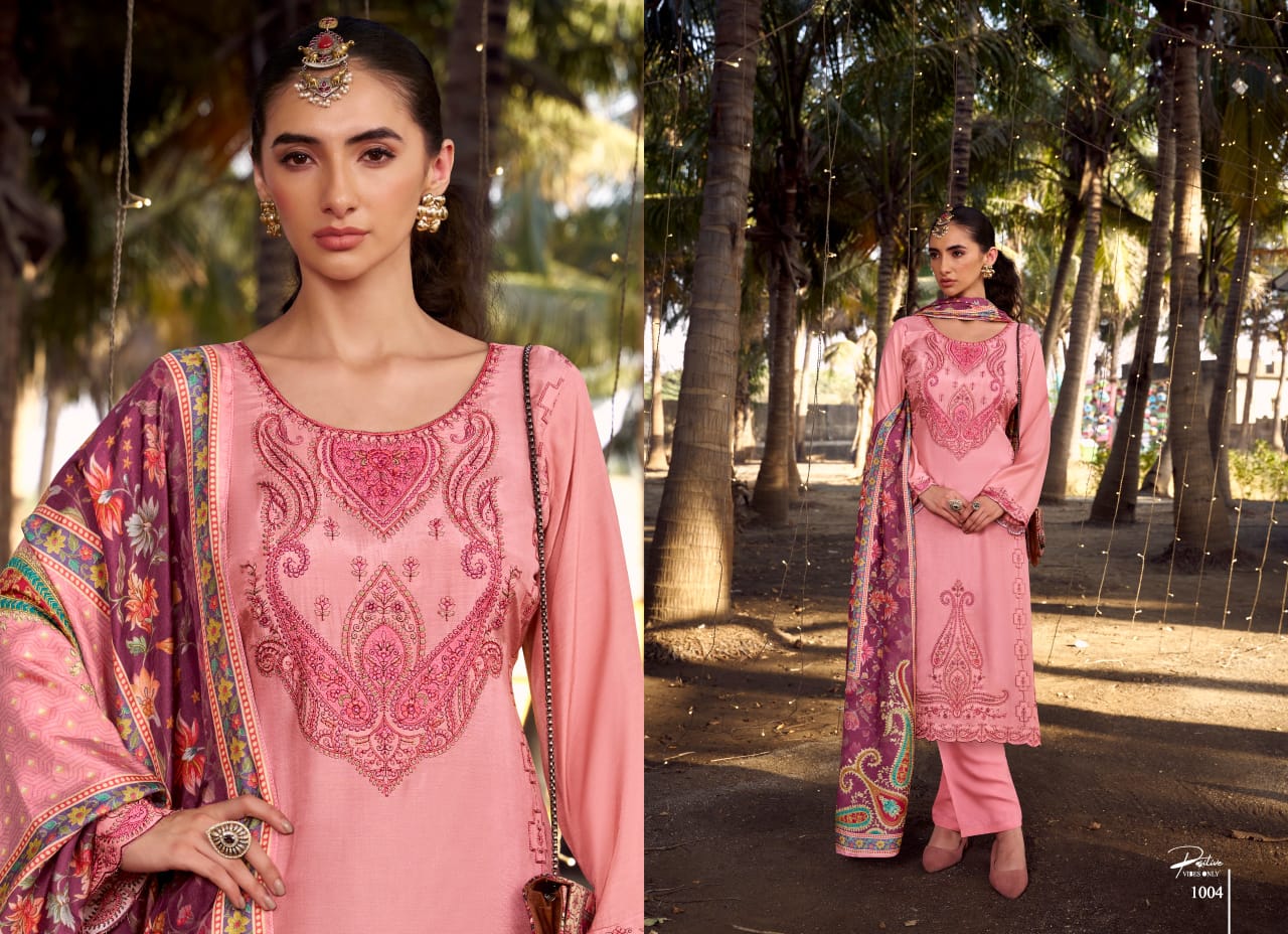 Saffron Kayamat Pure Bember Maslin Wholesale Fancy Salwar Suit Collection - Image 5