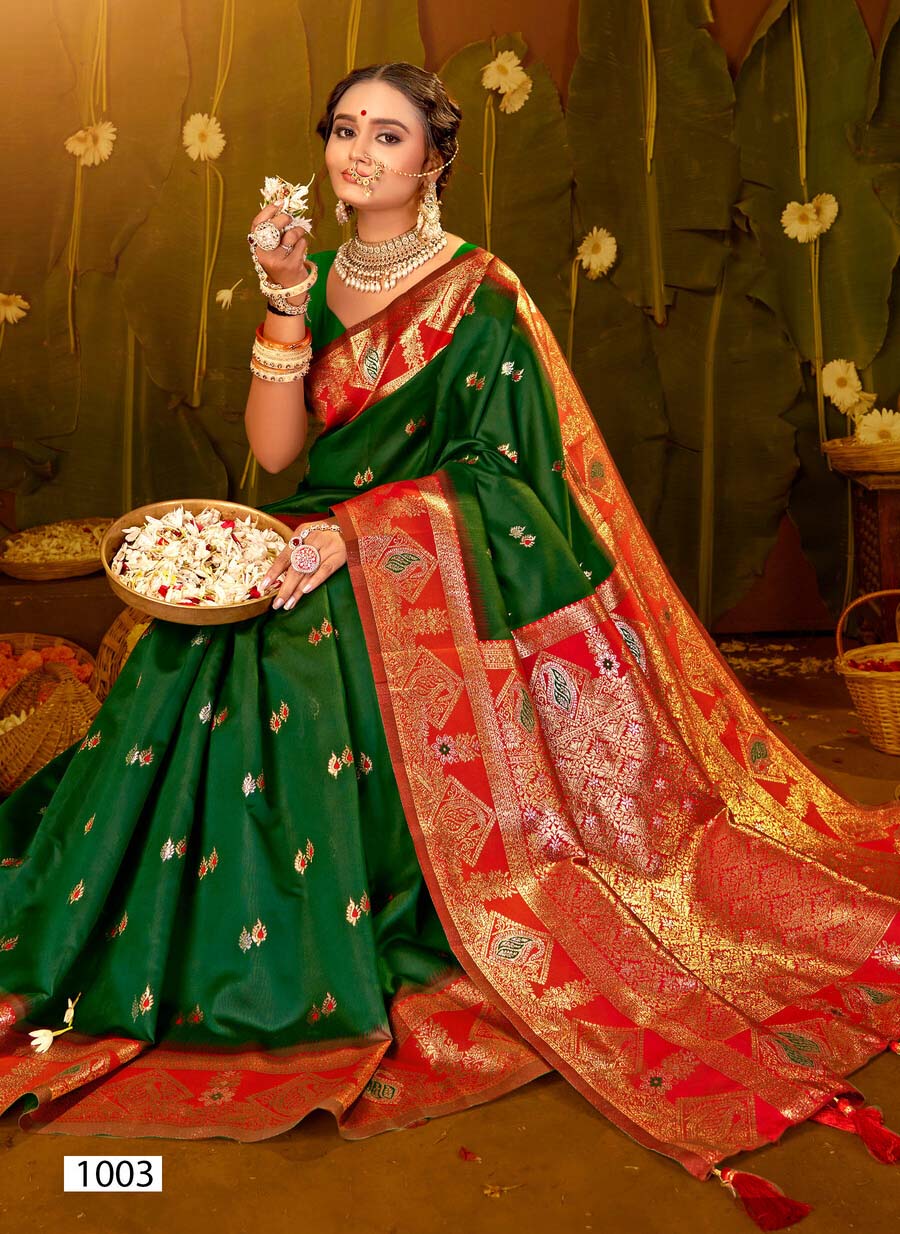 Saroj Ramayan Silk Vol 1 Festive Wear Silk Wholesale Saree Catalog