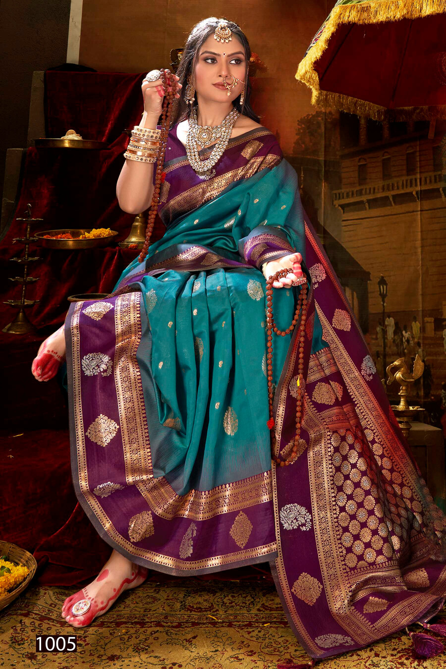 Saroj Ramayan Silk Vol 2 Wedding Wear Silk Wholesale Saree Catalog - Image 3