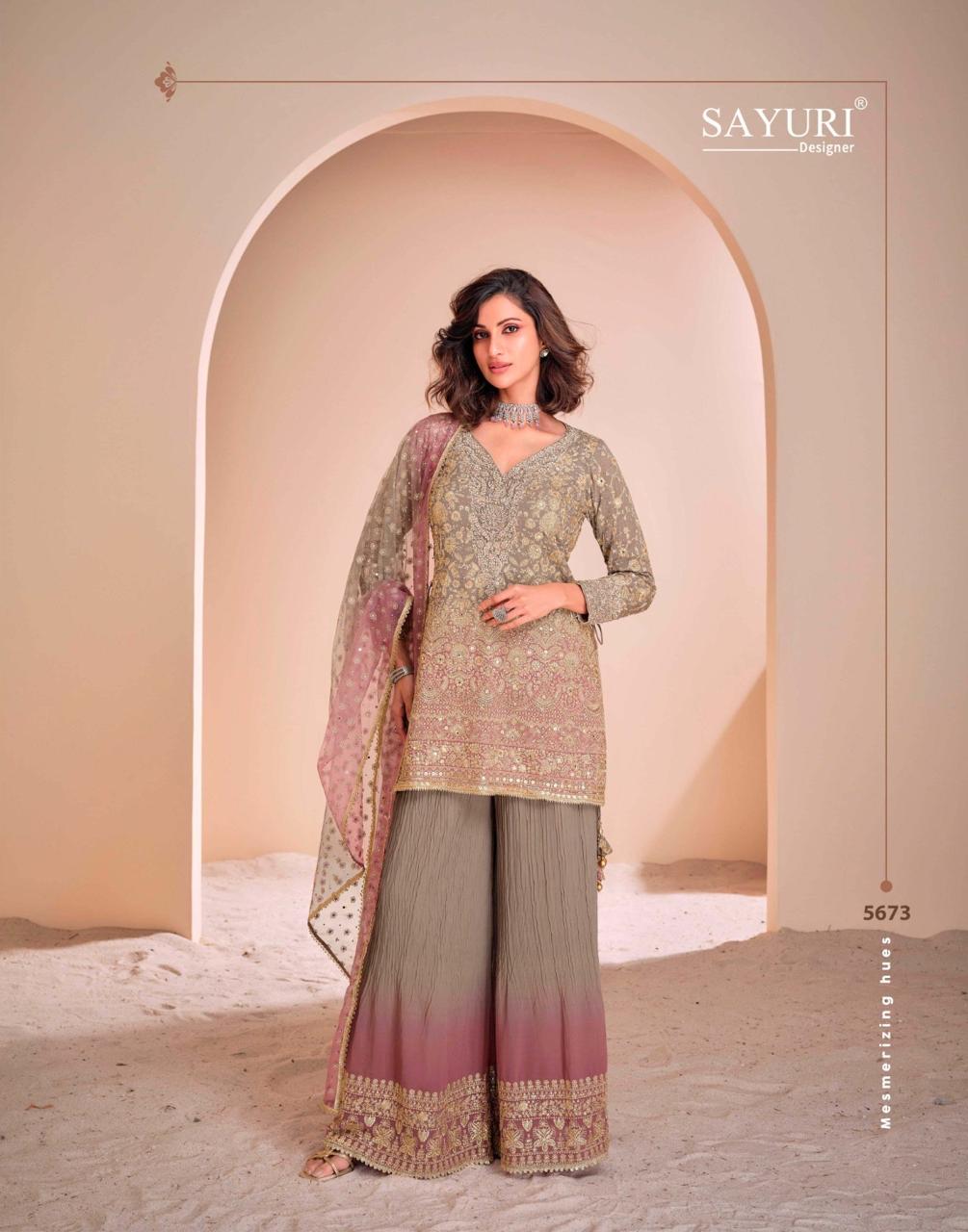 Sayuri Aayna Nx Georgette Wholesale Designer Salwar Kameez Collection - Image 2