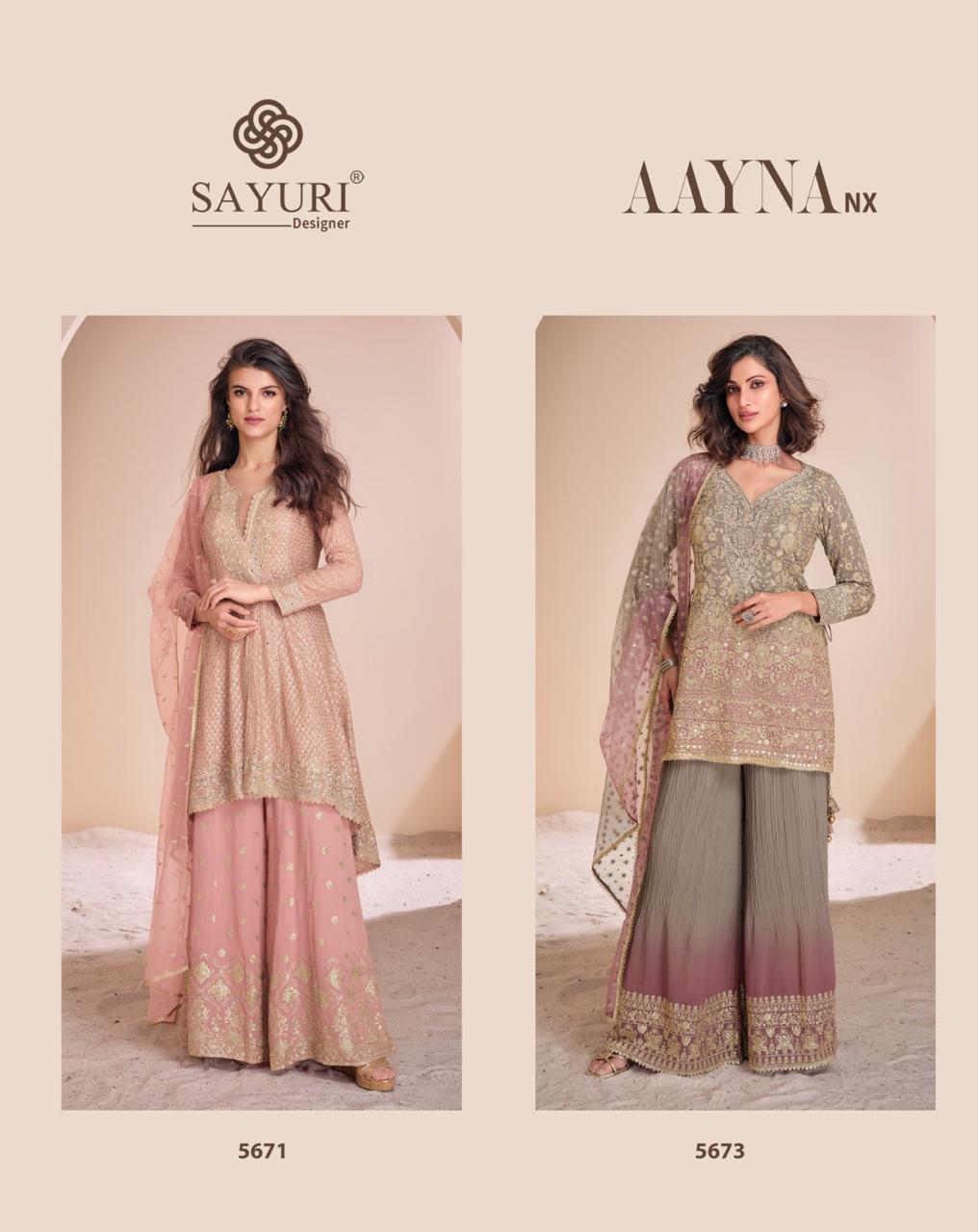 Sayuri Aayna Nx Georgette Wholesale Designer Salwar Kameez Collection - Image 4
