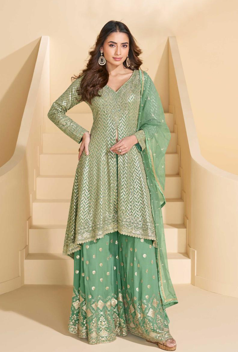 Sayuri Designer Anokhi Premium Embroidered Georgette Salwar Suit Collection