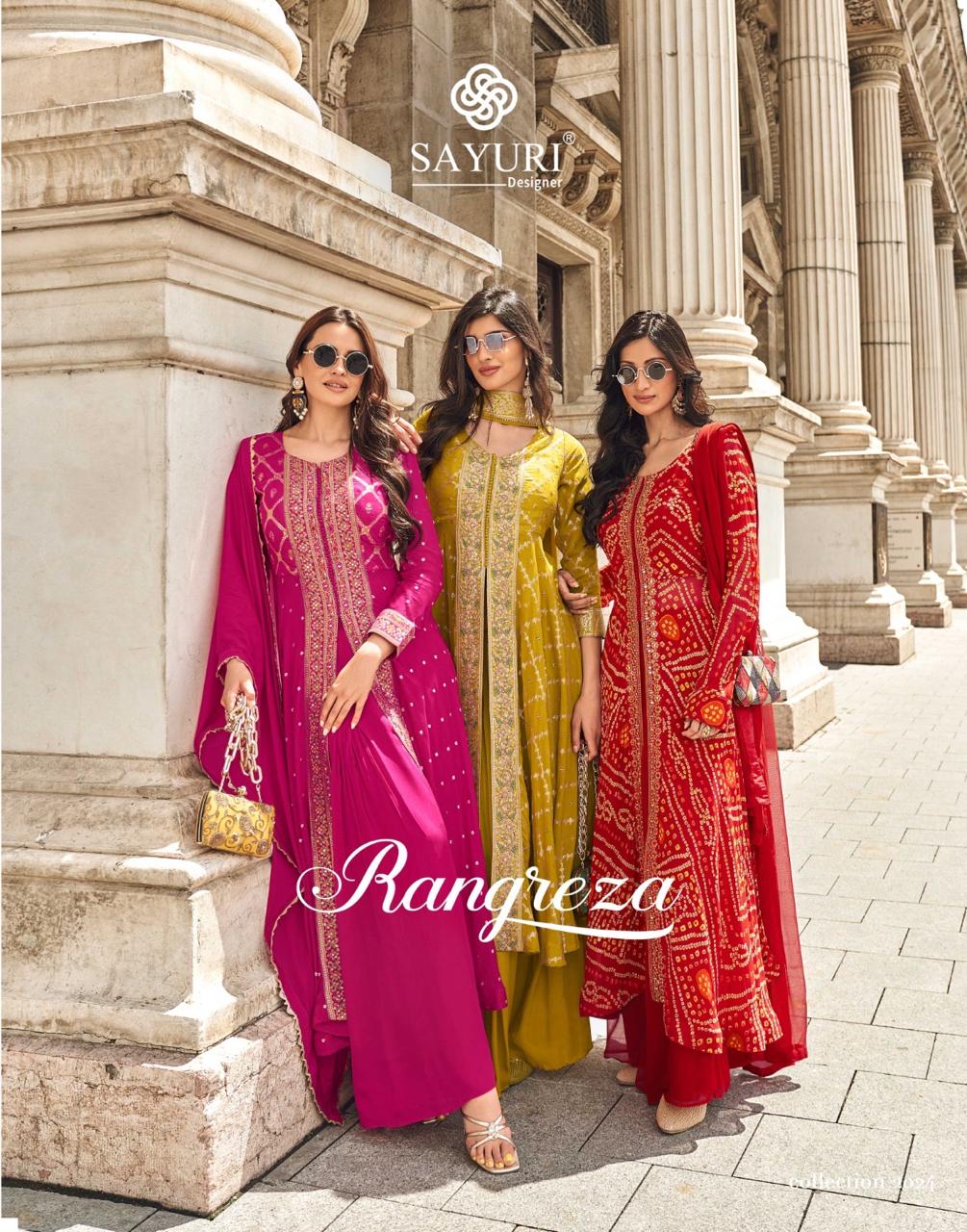 Sayuri Designer Rangreza Viscos Jacquard Silk Wholesale Designer Salwar Suit Catalog