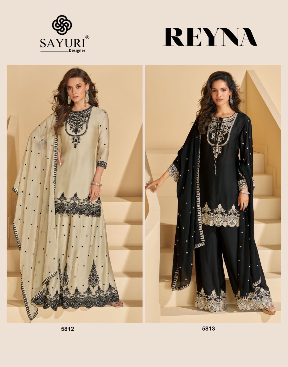 Sayuri Designer Reyna Premium Chinon Silk Embroidered Salwar Suit Collection - Image 4