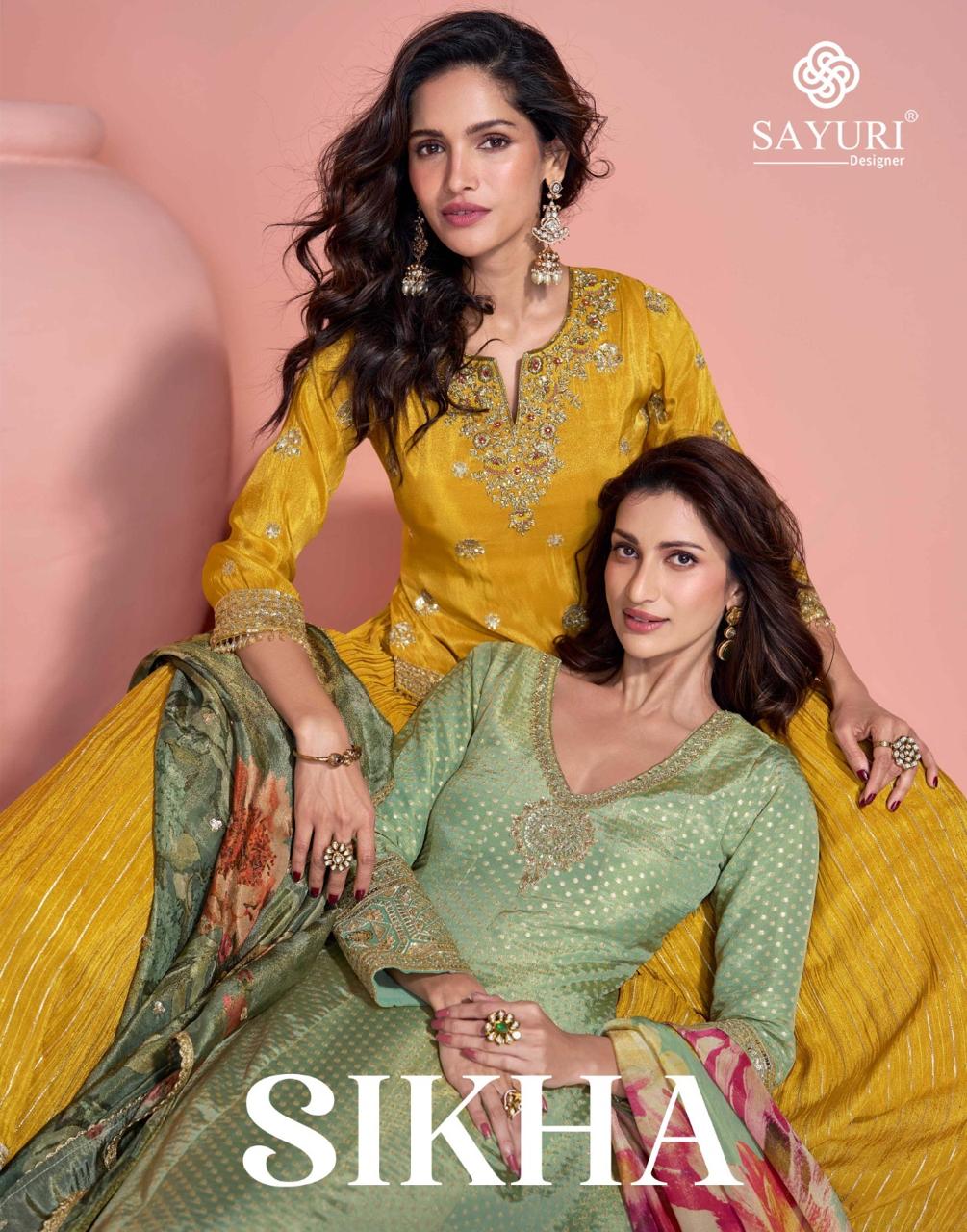 Sayuri Designer Sikha Stitched Viscose Silk Suit Wholesale