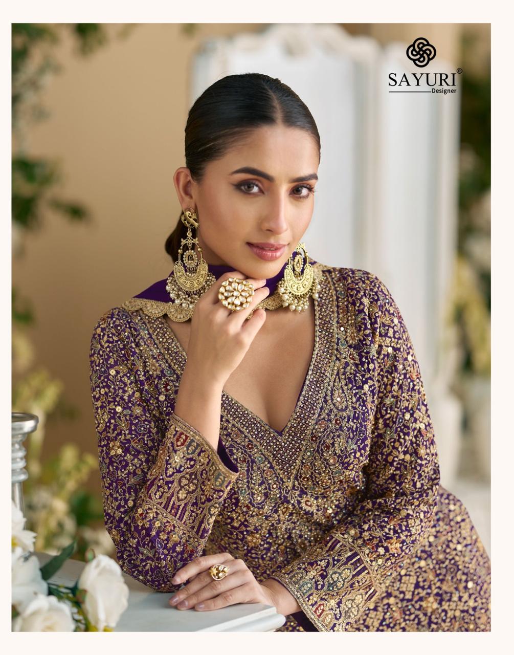 Sayuri Mohini Premium Georgette Embroidered Wholesale Salwar Suit Set