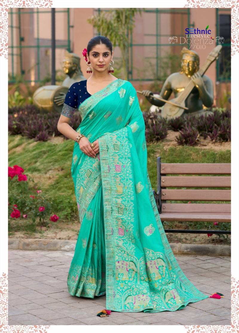 Sethnic Dolenza Vol 2 Hand-Dyed Dola Silk Sarees Collection - Image 5