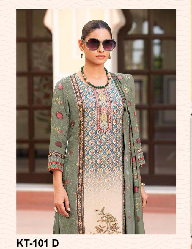 Shree Kt 101 Viscose Maslin Digital Printed Wholesale Pakistani Eid Collection