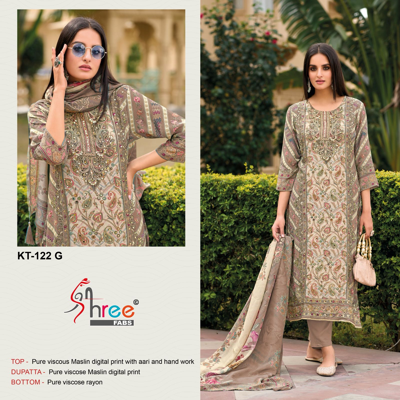 Shree Kt 122 E To H Digital Printed Wholesale Pakistani Eid Collection - Image 2