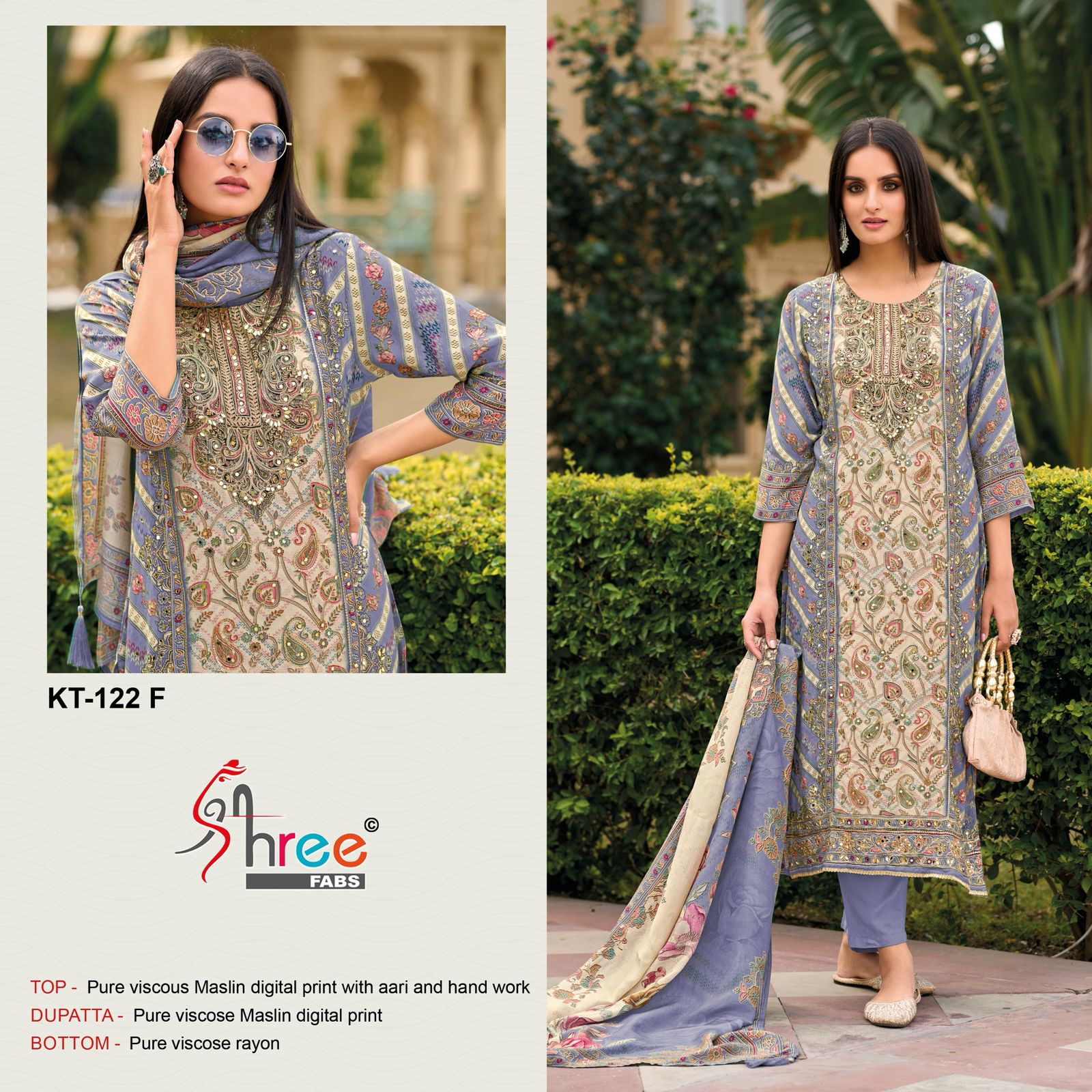 Shree Kt 122 E To H Digital Printed Wholesale Pakistani Eid Collection - Image 3