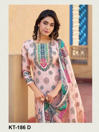 Shree Kt 186 Viscose Maslin Digital Printed Wholesale Pakistani Salwar Suits Collection