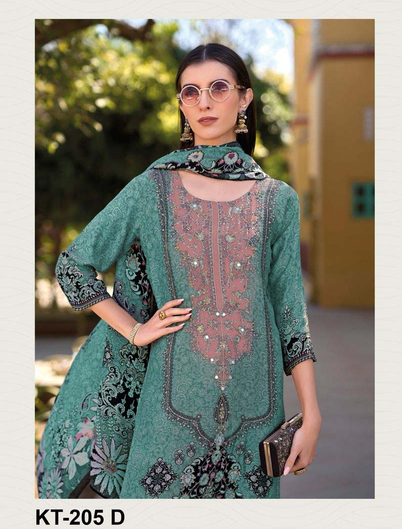 Shree Kt 205 Viscose Maslin Digital Printed Wholesale Pakistani Eid Collection