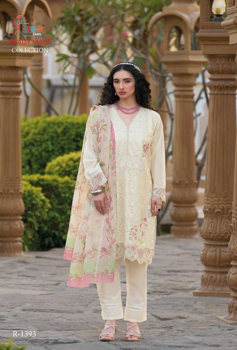 Shree R 1393 Cambric Cotton Wholesale Pakistani Readymade Eid Collection