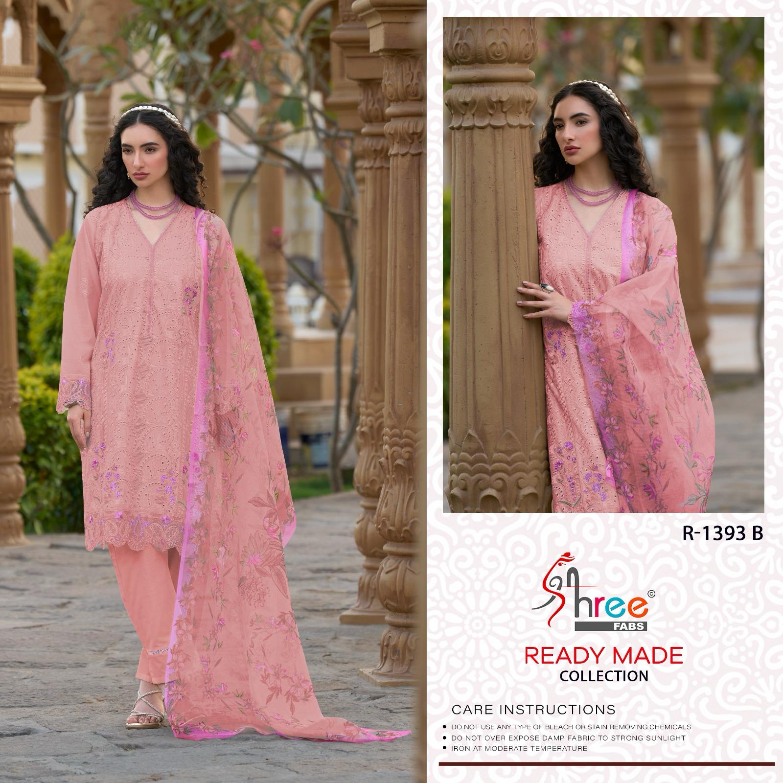 Shree R 1393 Cambric Cotton Wholesale Pakistani Readymade Eid Collection - Image 3