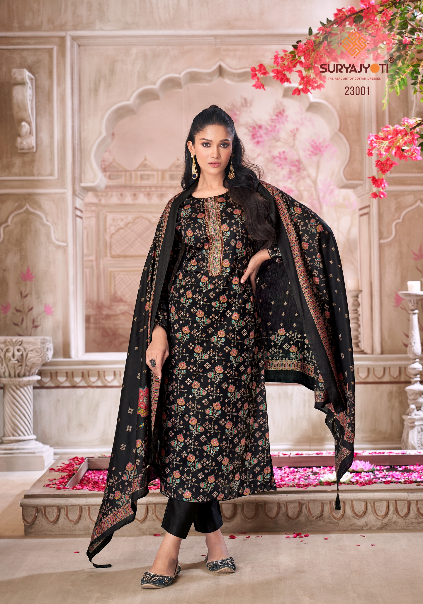 Suryajyoti Kalki Vol 23 Jam Satin Printed Wholesale Dress Material Collection - Image 3