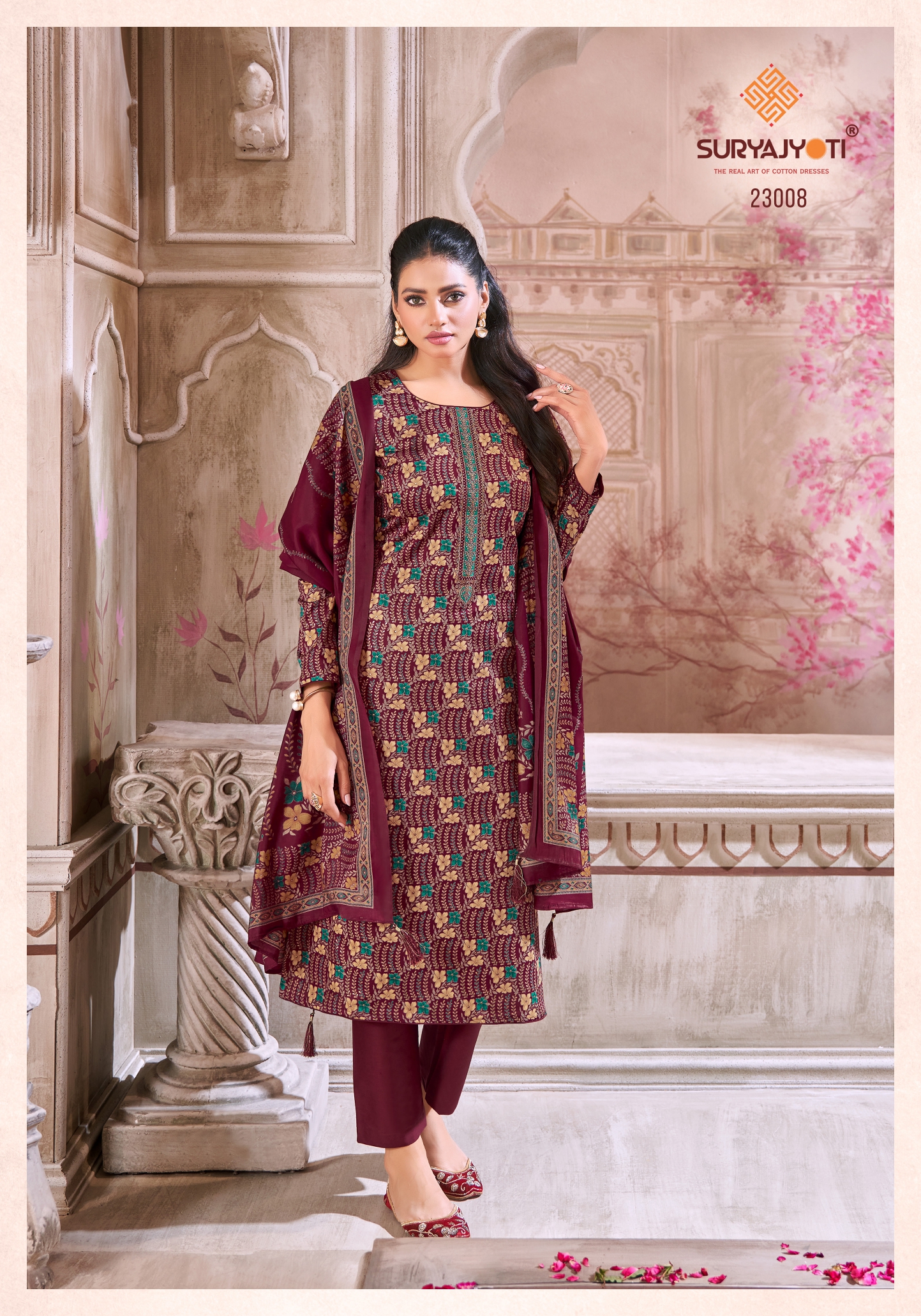 Suryajyoti Kalki Vol 23 Jam Satin Printed Wholesale Dress Material Collection - Image 8