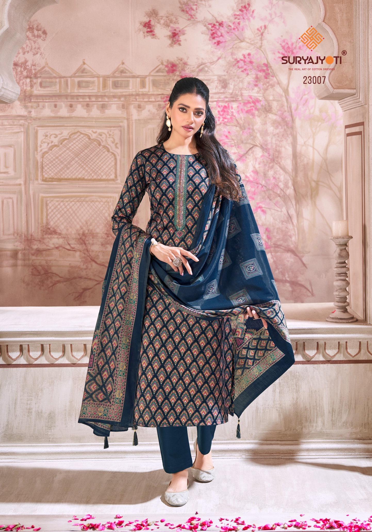 Suryajyoti Kalki Vol 23 Jam Satin Printed Wholesale Dress Material Collection - Image 9