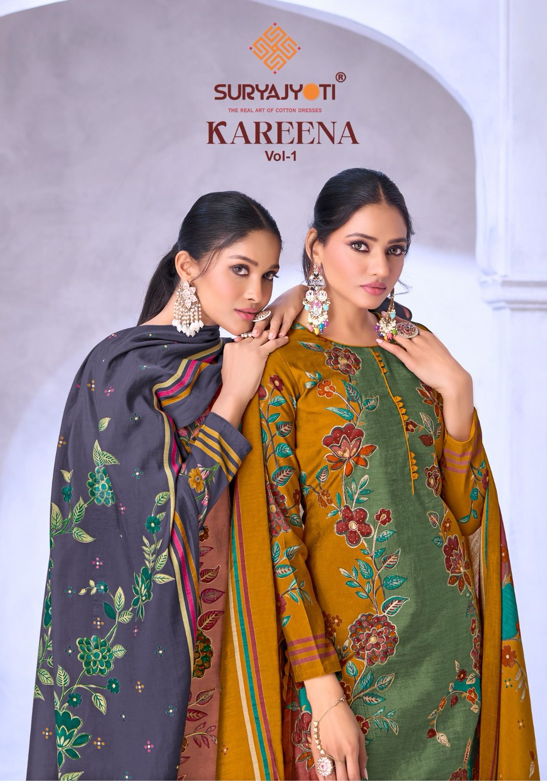 Suryajyoti Kareena Vol-01 Cotton Wholesale Dress Material Catalog