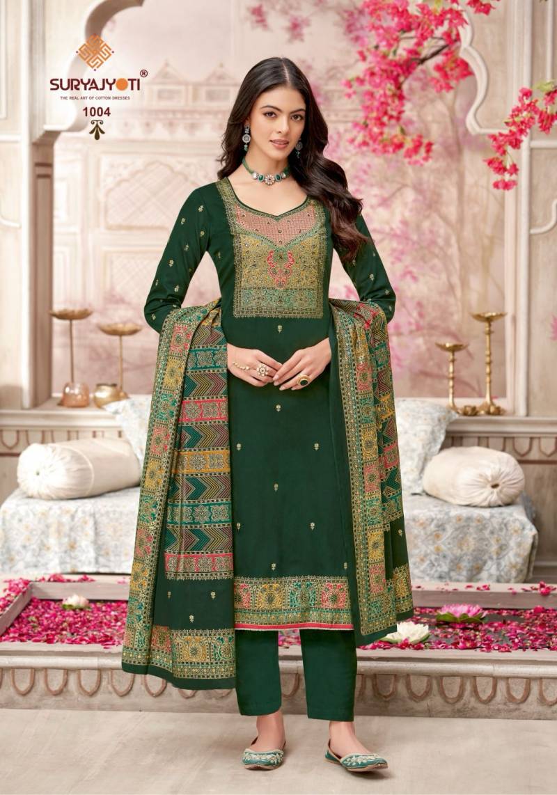 Suryajyoti Pallavi Advance Vol 1 Jam Satin Wholesale Dress Material Collection - Image 3