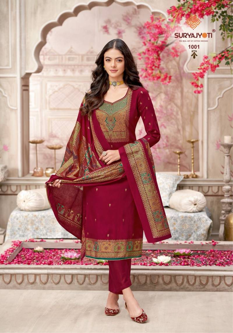 Suryajyoti Pallavi Advance Vol 1 Jam Satin Wholesale Dress Material Collection - Image 6